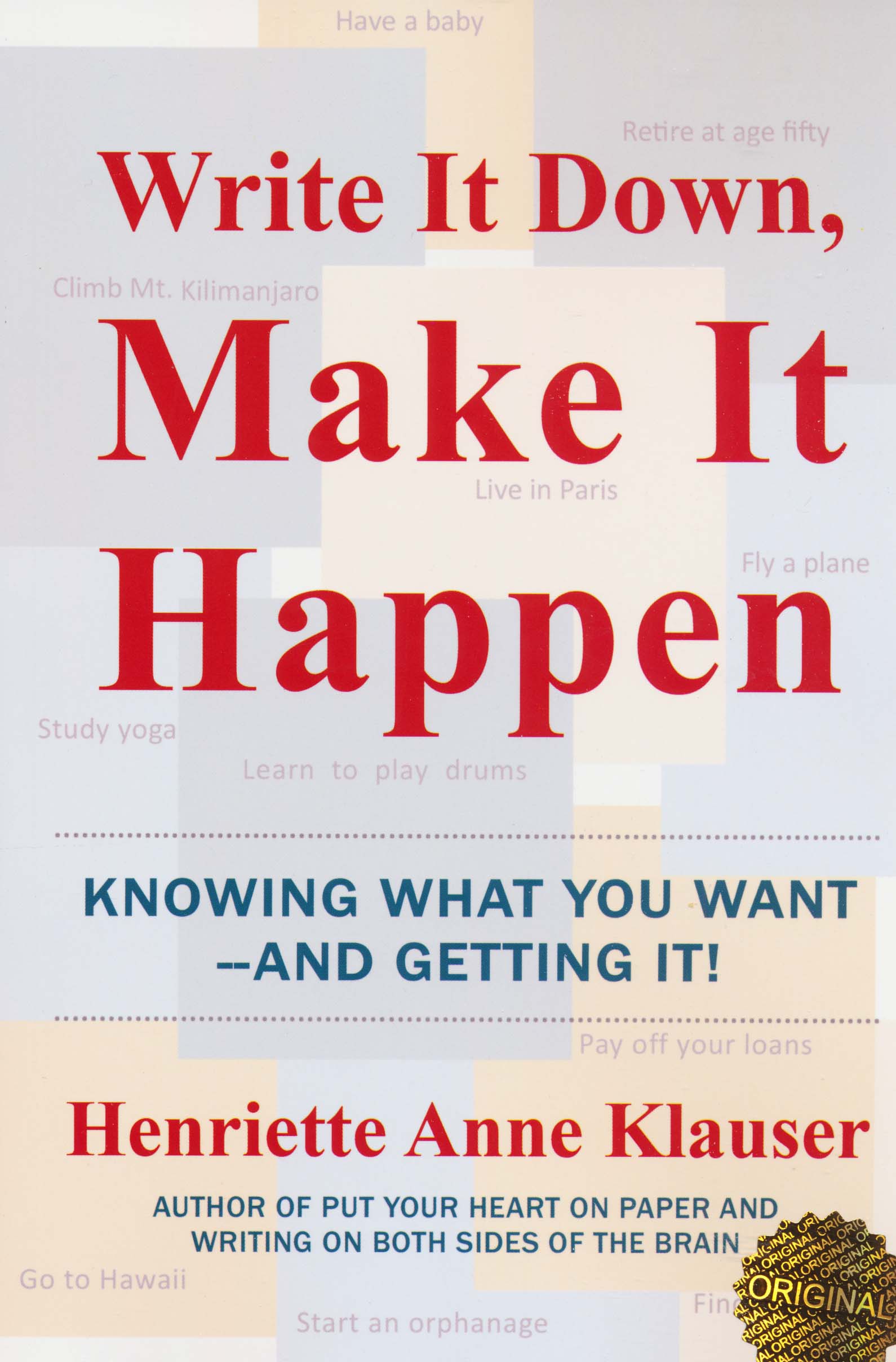 WRITE IT DOWN،MAKE IT HAPPEN:بنویس تا اتفاق بیفتد (زبان اصلی،انگلیسی)