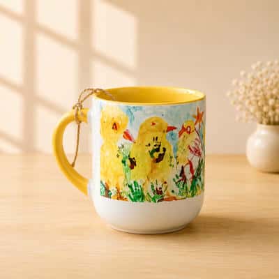 ماگ انحنادار طرح جوجه ها (باجعبه)