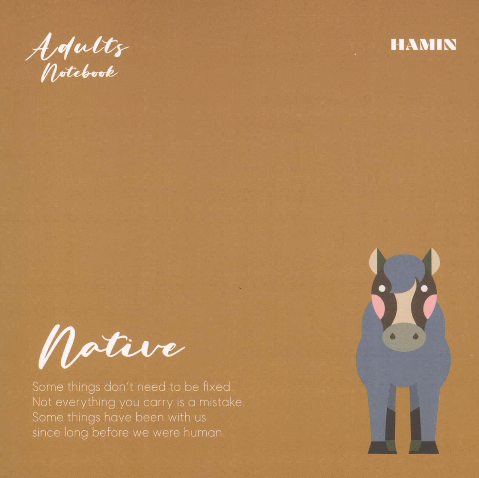 دفتر یادداشت خط دار NATIVE (طرح HOURSE)