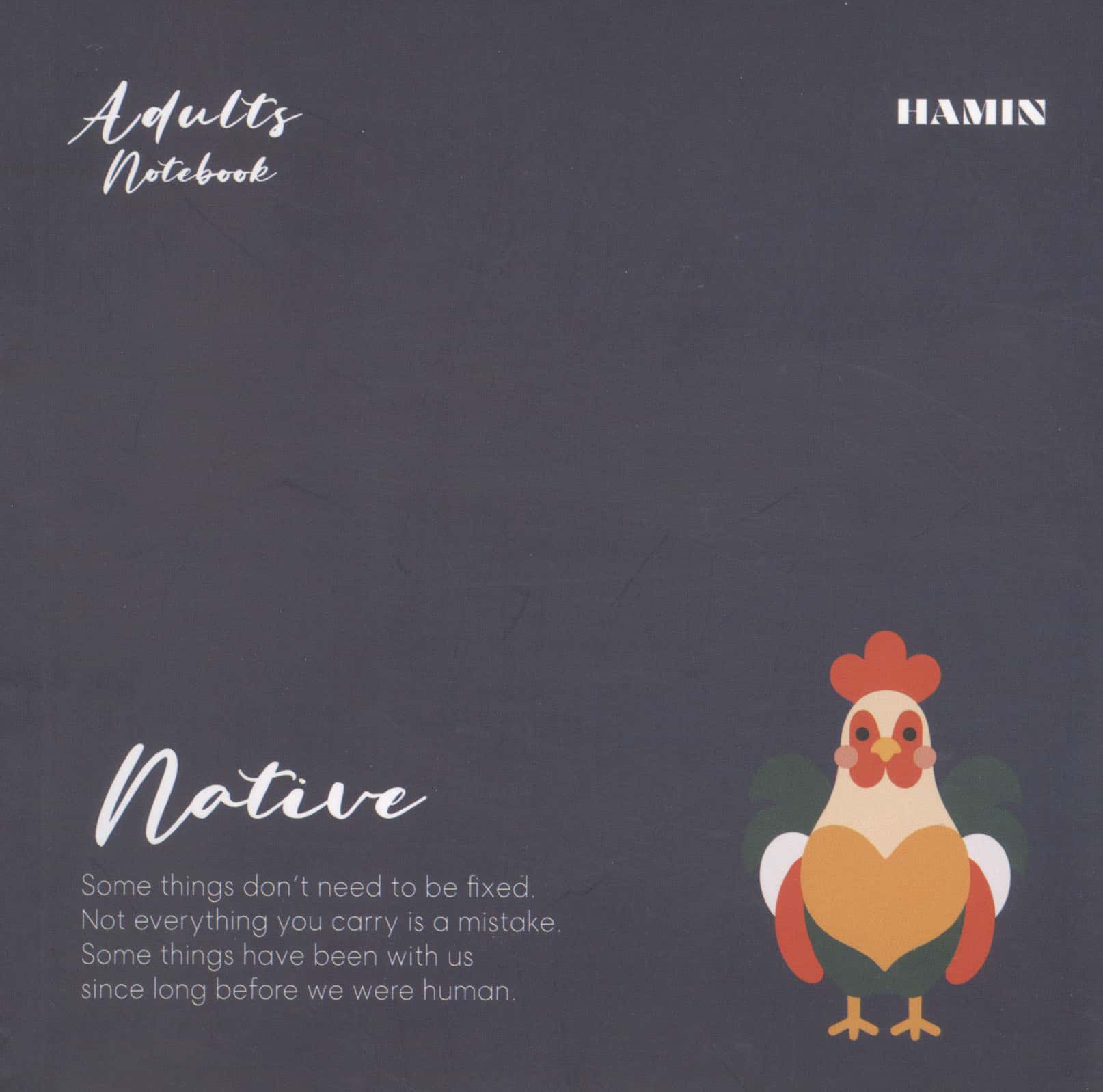 دفتر یادداشت خط دار NATIVE (طرح ROOSTER)