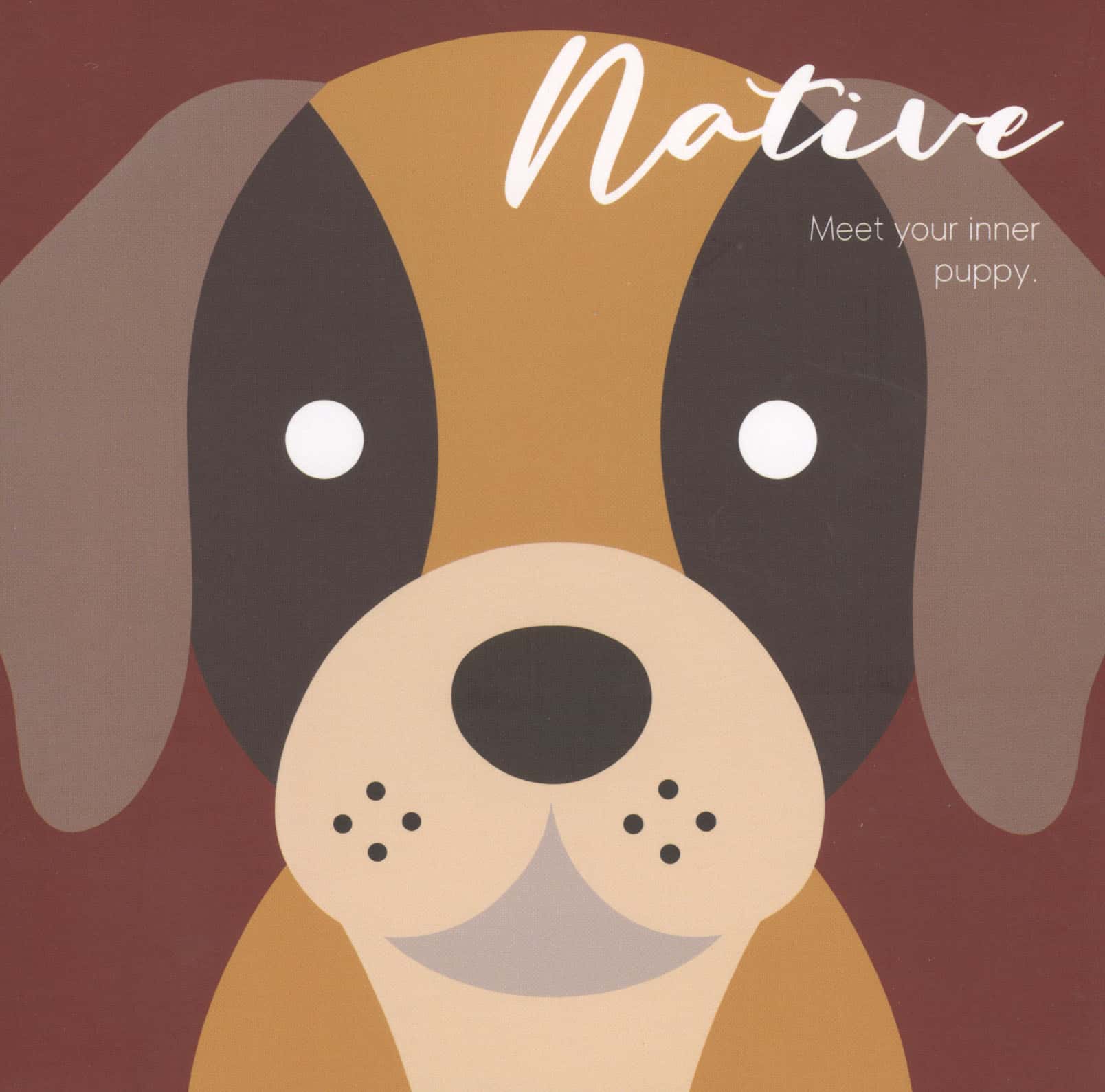 دفتر یادداشت خط دار NATIVE (طرح PUPPY)