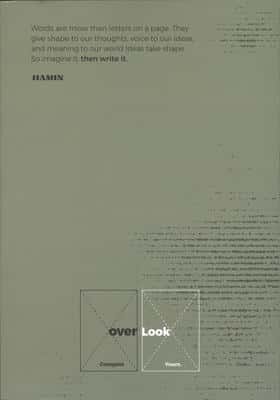 دفتر یادداشت خط دار WORD (طرح OVER)